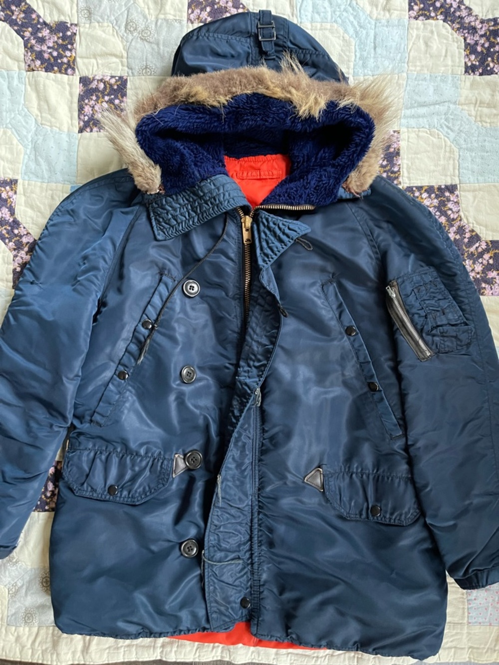 60s N-3B Style Jacket - Large